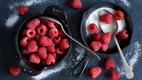 Обои малина, ягоды, сахар, anna verdina, ложки, анна вердина, raspberry, berries, sugar, spoon, anna verdin разрешение 1920x1200 Загрузить