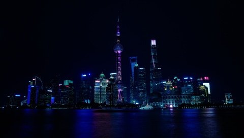 Обои ночь, огни, город, небоскребы, шанхай, китай, night, lights, the city, skyscrapers, shanghai, china разрешение 6000x4000 Загрузить