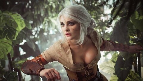 Обои девушка, грудь, макияж, касплей, сказочная девушка, girl, chest, makeup, cosplay, fabulous girl разрешение 1920x1080 Загрузить