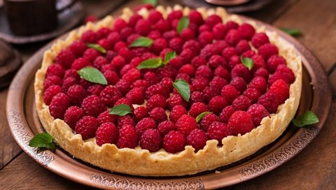Обои малина, ягоды, много, выпечка, десерт, пирог, raspberry, berries, a lot, cakes, dessert, pie разрешение 6000x4000 Загрузить