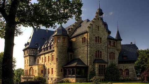 Обои замок, германия, eisenach, villa pflugensberg, castle, germany разрешение 1920x1200 Загрузить