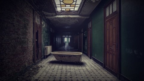 Обои фон, стены, коридор, двери, ванна, background, wall, corridor, door, bath разрешение 2048x1365 Загрузить