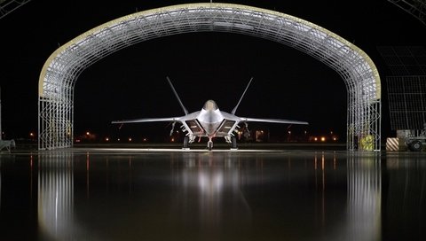 Обои боинг, раптор, ангар, стоянка, малозаметный, lockheed, ф-22, boeing, raptor, hangar, parking, unobtrusive, f-22 разрешение 1920x1080 Загрузить