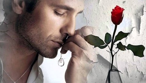 Обои грусть, роза, мужчина, печаль, sadness, rose, male разрешение 1940x1455 Загрузить