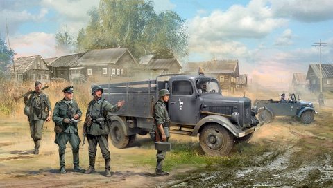 Обои германия, вермахт, иван хивренко, kfz.1, немецкая пехота, l3000s, germany, the wehrmacht, ivan hurenko, german infantry разрешение 1920x1080 Загрузить