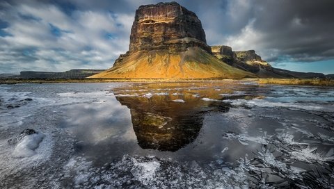 Обои природа, исландия, ландшафт, mountain lómagnúpur, nature, iceland, landscape разрешение 2048x1331 Загрузить