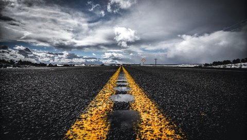 Обои дорога, горизонт, разметка, асфальт, road, horizon, markup, asphalt разрешение 5275x3473 Загрузить