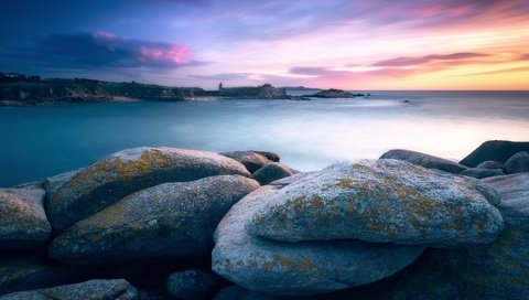 Обои река, камни, закат, river, stones, sunset разрешение 3600x2400 Загрузить