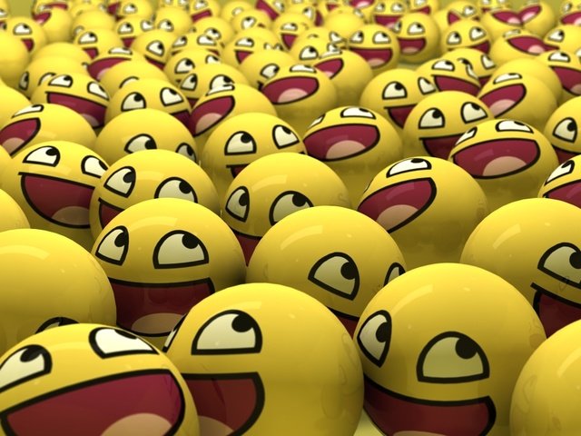 Обои смайлы, шары, желтый, smiles, balls, yellow разрешение 1920x1080 Загрузить