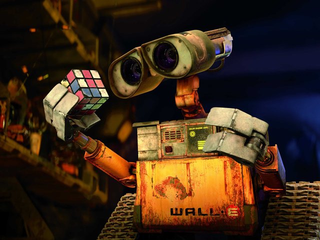 Обои валл-и, kubick-rubik, admire, wall-e разрешение 2100x1412 Загрузить