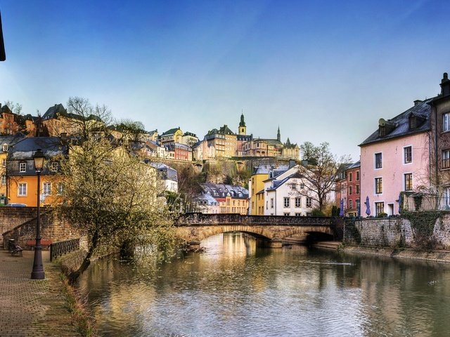 Обои мост, день, люксембург, bridge, day, luxembourg разрешение 2560x1600 Загрузить