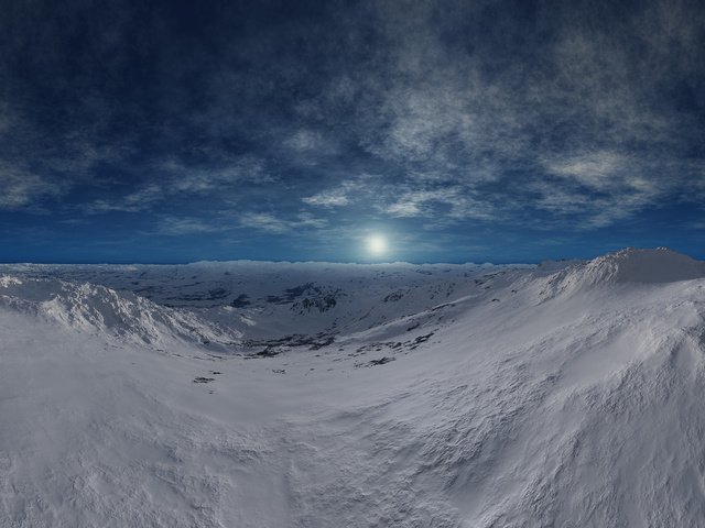 Обои небо, горы, солнце, зима, горизонт, даль, холод, the sky, mountains, the sun, winter, horizon, dal, cold разрешение 1920x1200 Загрузить