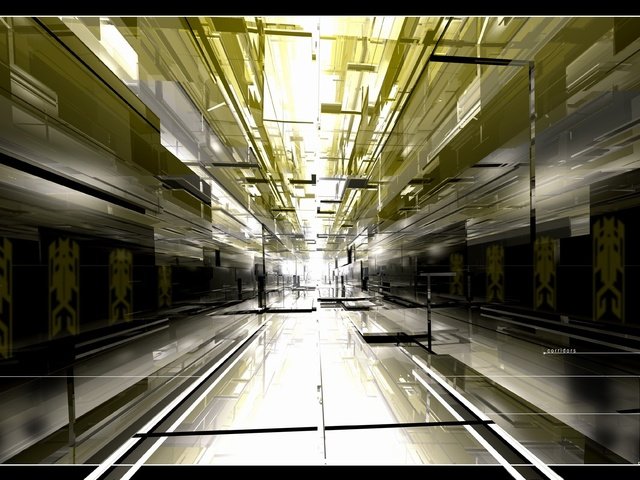 Обои свет, графика, коридор, light, graphics, corridor разрешение 1920x1200 Загрузить