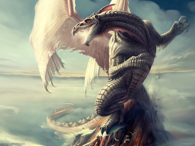 Обои дракон, neverwinter nights, чешуя, dragon, scales разрешение 1920x1200 Загрузить