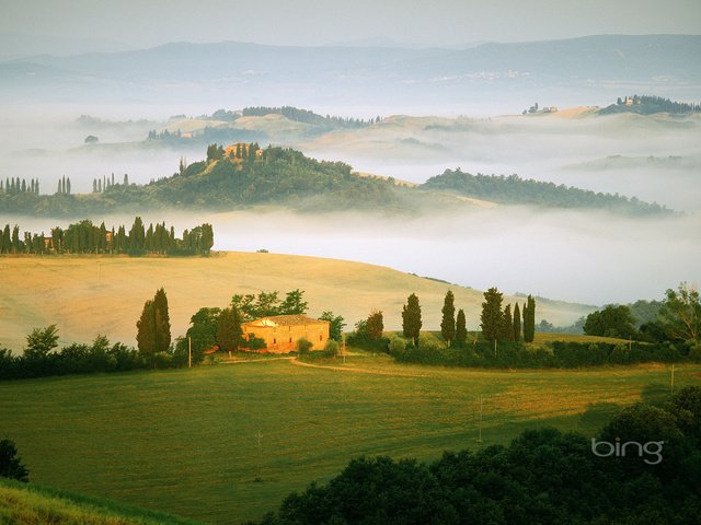 Обои поля, туман, италия, field, fog, italy разрешение 1920x1200 Загрузить