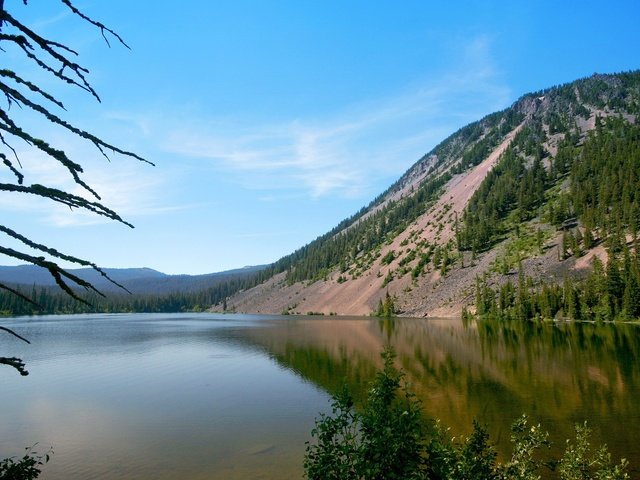 Обои вода, дерево, берег, море, пляж, склон, гора, water, tree, shore, sea, beach, slope, mountain разрешение 1920x1200 Загрузить