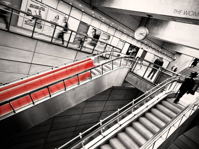 Обои часы, эскалатор, чб, robin de blanche, watch, escalator, bw разрешение 1920x1200 Загрузить