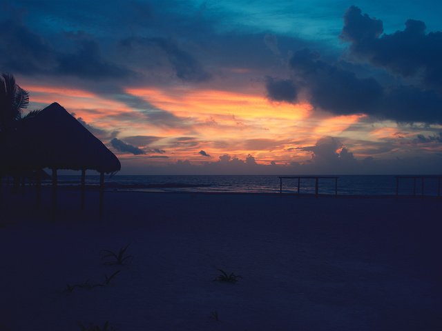 Обои небо, восход, море, пляж, the sky, sunrise, sea, beach разрешение 1920x1200 Загрузить