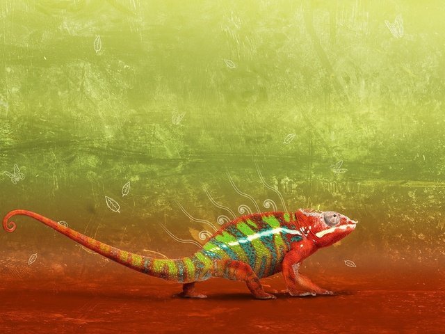 Обои дизайн, градиент, хамелеон, design, gradient, chameleon разрешение 1920x1200 Загрузить