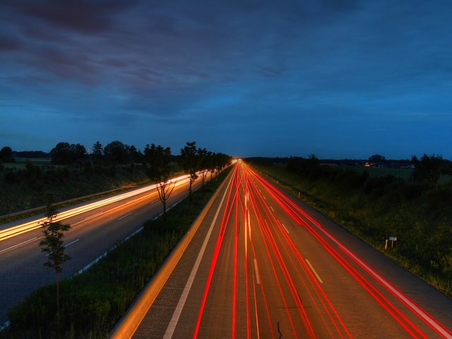 Обои ночь, пейзаж, ночная дорога, хай вей, high way, night, landscape, night road, hai wei разрешение 2560x1600 Загрузить