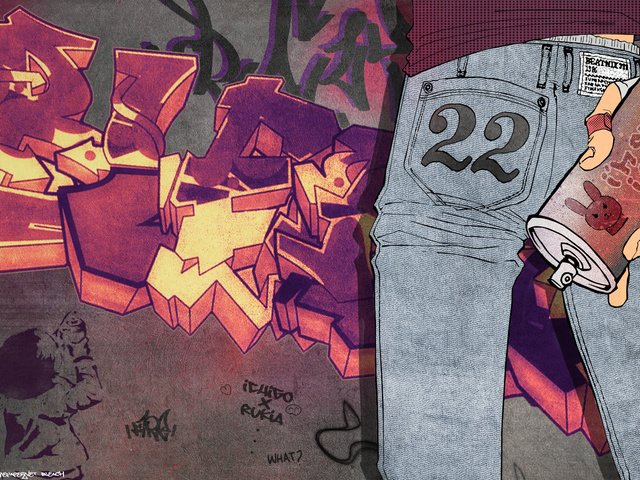 Обои стена, джинсы, граффити, kubo tite, kurosaki ichigo, балончик, графитти, блич, wall, jeans, graffiti, spray, bleach разрешение 1920x1200 Загрузить