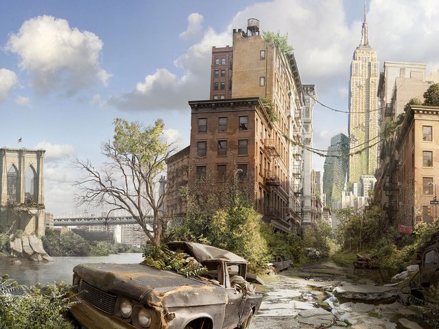 Обои город, нью-йорк, разрушения, the city, new york, destruction разрешение 2000x1351 Загрузить