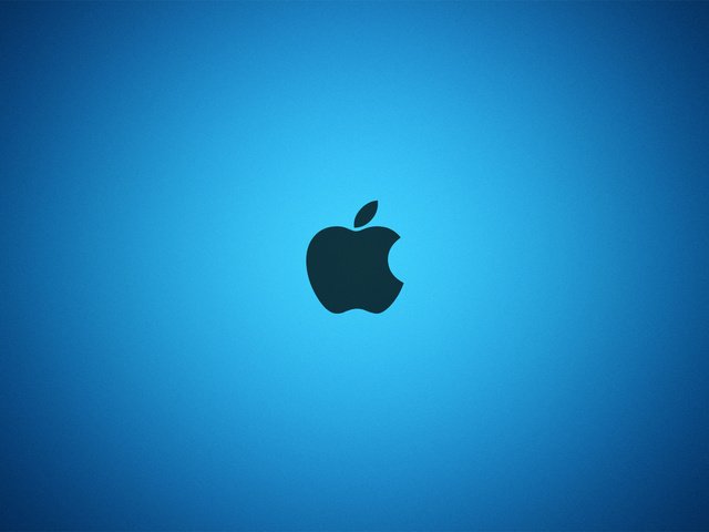 Обои яблоко, голубая, эппл, apple, blue разрешение 2560x1600 Загрузить