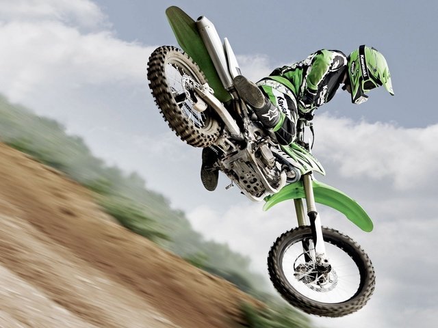 Обои прыжок, мотоцикл, кросс, jump, motorcycle, cross разрешение 1920x1200 Загрузить