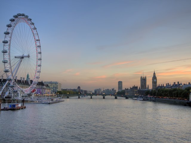 Обои вечер, лондон, темза, the evening, london, thames разрешение 2560x1600 Загрузить