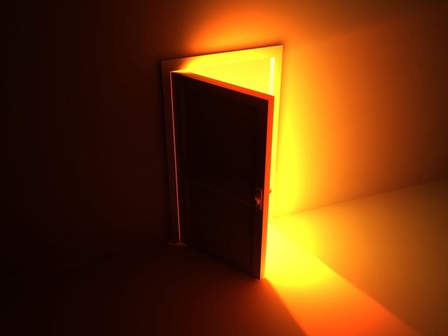 Обои свет, желтый, дверь, light, yellow, the door разрешение 1920x1440 Загрузить