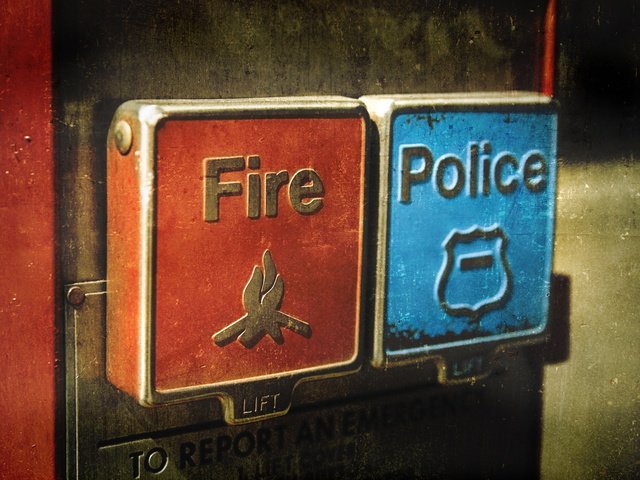 Обои кнопки, полиция, пожарная, button, police, fire разрешение 1920x1200 Загрузить