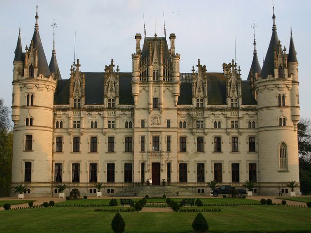 Обои замок, франция, castle chateau challain the chambord of anjou, castle, france разрешение 2560x1600 Загрузить