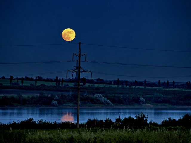 Обои ночь, пейзаж, луна, night, landscape, the moon разрешение 3648x2736 Загрузить