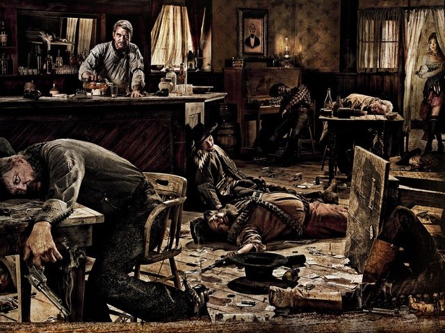 Обои бойня, дикий запад, салун, slaughter, wild west, the saloon разрешение 1920x1200 Загрузить