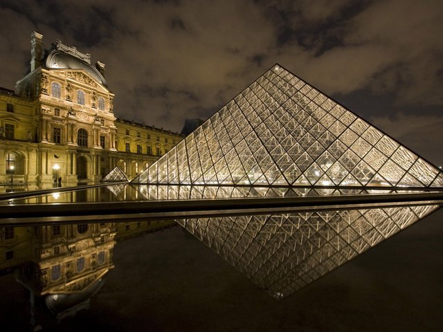 Обои париж, франция, лувр, paris, france, the louvre разрешение 1920x1200 Загрузить