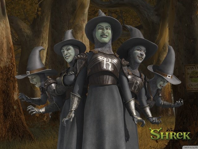 Обои ведьмы, шрек, witches, shrek разрешение 1920x1080 Загрузить