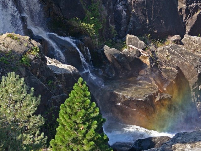 Обои скалы, камни, скала, водопад, rocks, stones, rock, waterfall разрешение 1920x1080 Загрузить