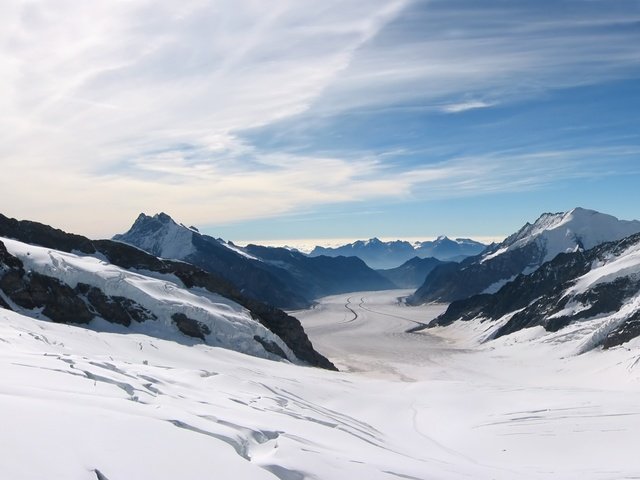 Обои небо, горы, снег, вершины, the sky, mountains, snow, tops разрешение 1920x1080 Загрузить