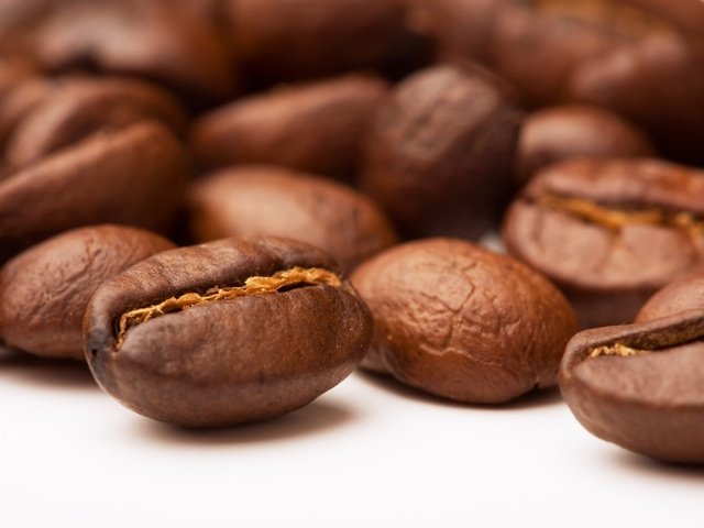 Обои зерна, кофе, кофейные зерна, крупным планом, grain, coffee, coffee beans, closeup разрешение 1920x1080 Загрузить