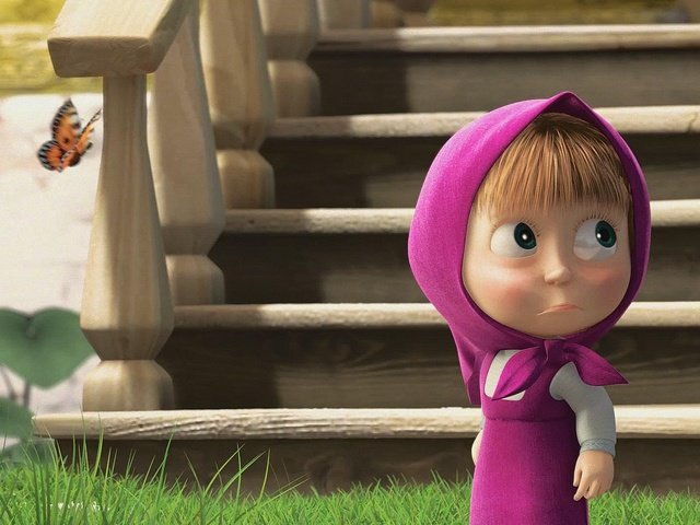 Обои маша и медведь, masha and the bear разрешение 1920x1080 Загрузить