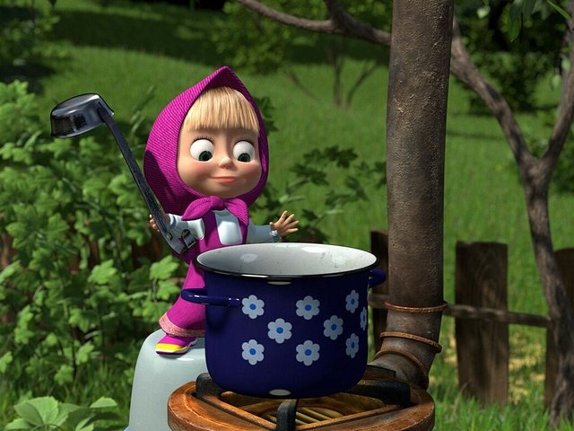 Обои маша и медведь, masha and the bear разрешение 1920x1080 Загрузить