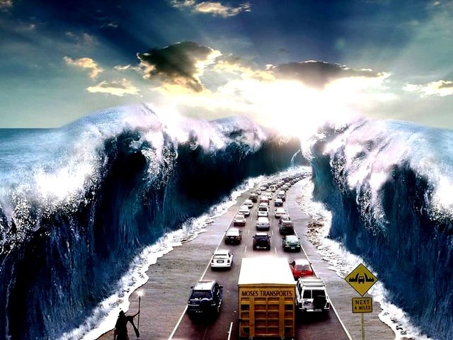 Обои дорога, небеса, океан, шоссе, чудо, road, heaven, the ocean, highway, miracle разрешение 2000x1174 Загрузить