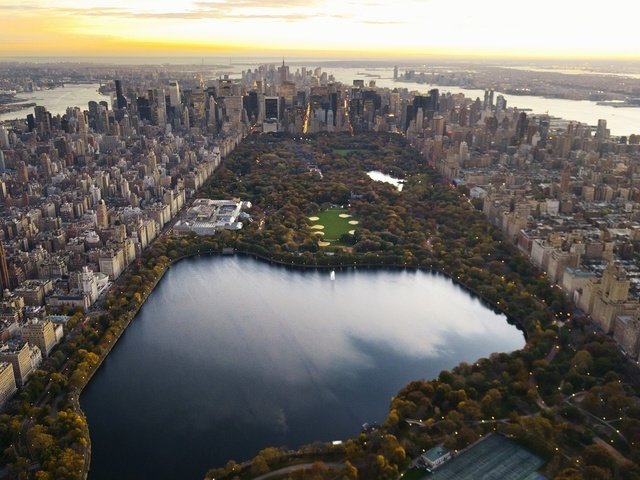 Обои вид сверху, небоскребы, нью-йорк, центральный парк, the view from the top, skyscrapers, new york, central park разрешение 1920x1080 Загрузить