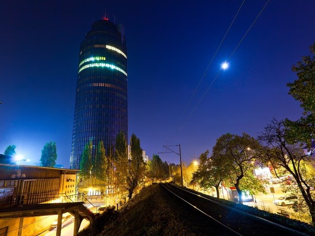 Обои ночной город, загреб, night city, zagreb разрешение 1920x1200 Загрузить