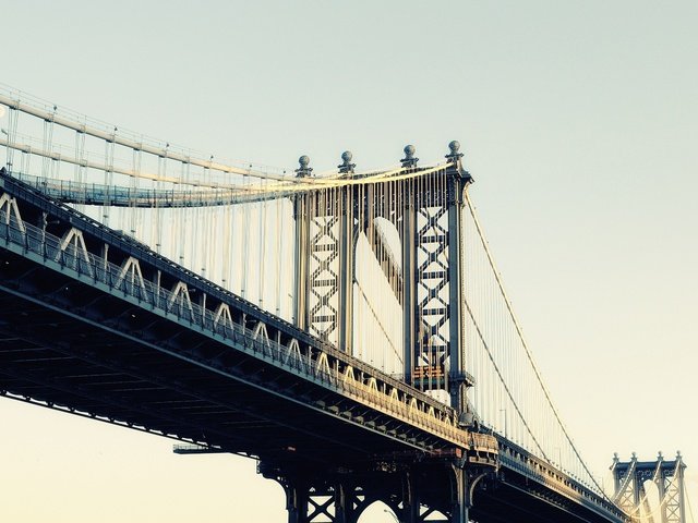 Обои нью-йорк, бруклинский мост, new york, brooklyn bridge разрешение 2560x1600 Загрузить