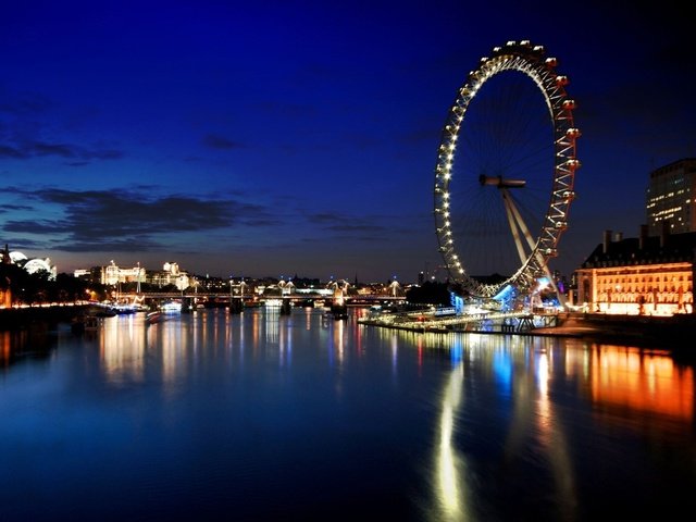 Обои лондон, колесо обозрения, достопримечательности, london, ferris wheel, attractions разрешение 1920x1080 Загрузить