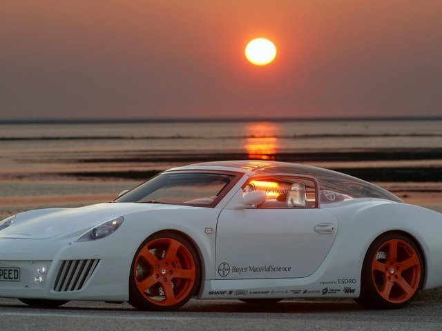 Обои закат, побережье, авто, тюнинг, sunset, coast, auto, tuning разрешение 1920x1200 Загрузить