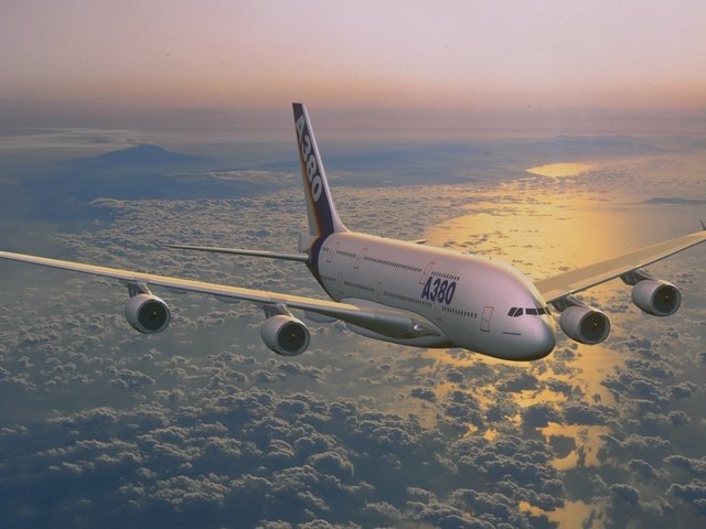 Обои airbus, a380, polyot, обьлака, oblaka разрешение 1990x1307 Загрузить