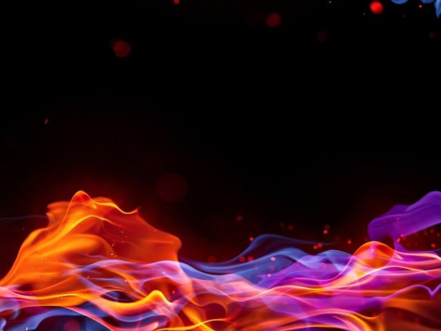 Обои абстракция, пламя, огонь, яркий, пылающий, многоцветное, abstraction, flame, fire, bright, flaming, multicolor разрешение 1920x1080 Загрузить