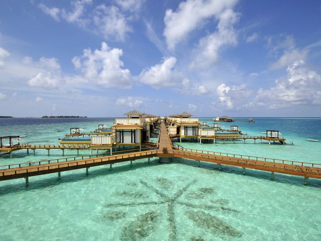 Обои тропики, мальдивы, tropics, the maldives разрешение 2400x1594 Загрузить